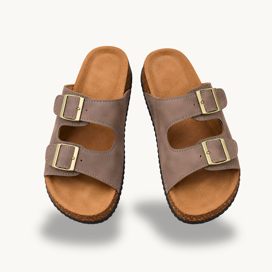 Mirello Brisa — Sandalias Clásicas de Doble Hebilla