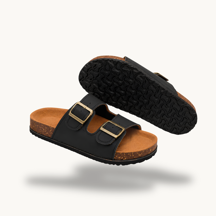 Mirello Brisa — Sandalias Clásicas de Doble Hebilla