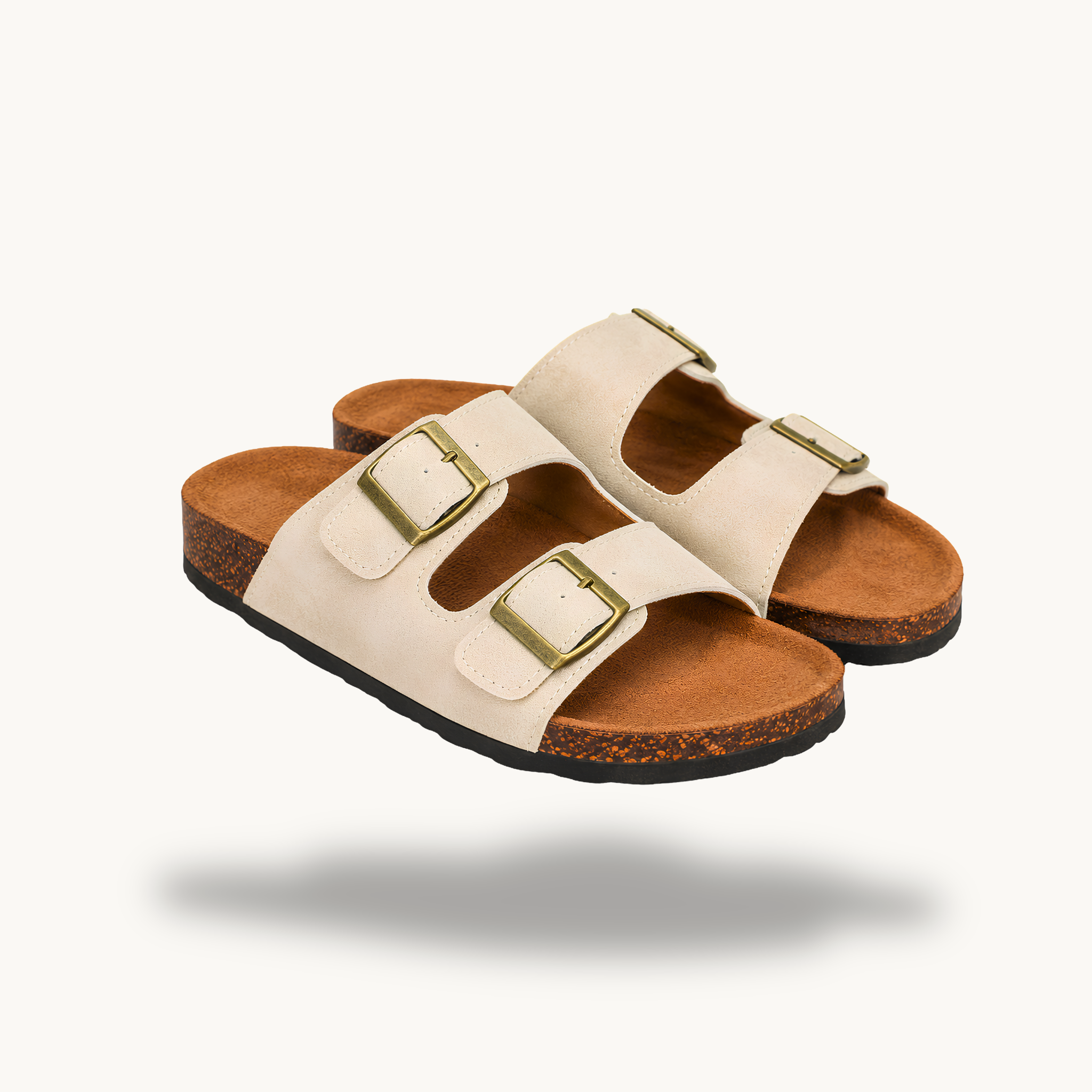 Mirello Brisa — Sandalias Clásicas de Doble Hebilla