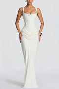 Leonor | Vestido maxi con escote cuadrado