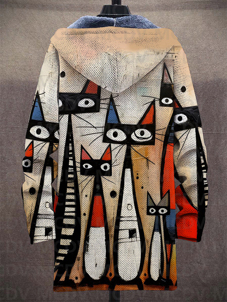 Preston | Chaqueta con capucha y estampado artístico