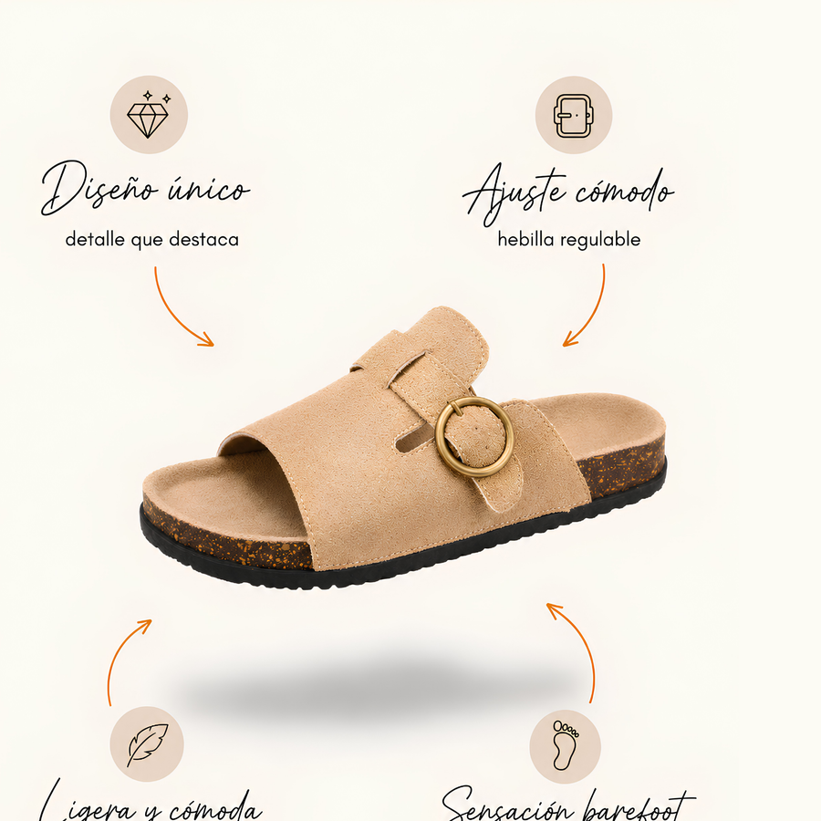 Mirello Aro — Sandalias Slide de Elegancia Relajada