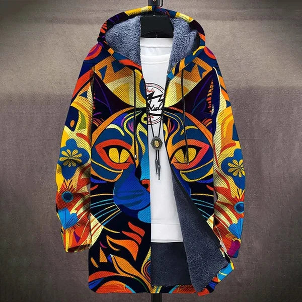 Griffin | Cárdigan con capucha de estilo artístico