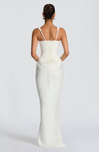 Leonor | Vestido maxi con escote cuadrado