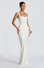 Leonor | Vestido maxi con escote cuadrado