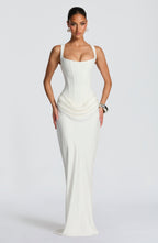 Leonor | Vestido maxi con escote cuadrado