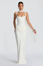 Leonor | Vestido maxi con escote cuadrado
